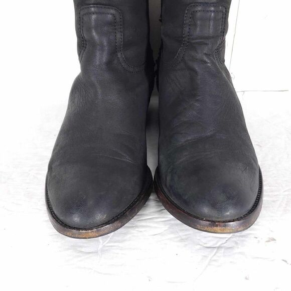 ZADIG & VOLTAIRE Women’s EU40 US 9-9,5 Black Leather Studded Ankle Boots - Picture 4 of 12